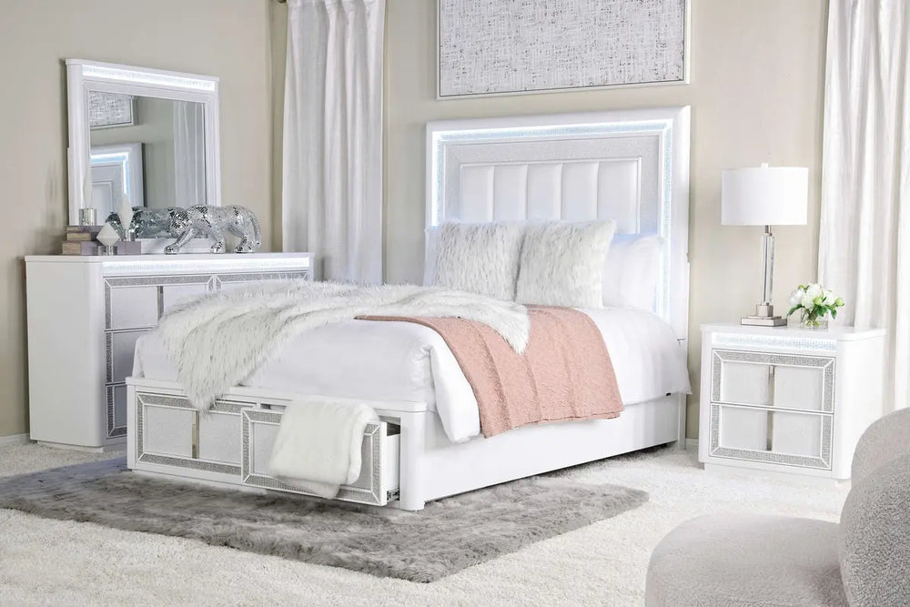 Chalanna_Storage_Bed_in_White_Q_styled_lights_CHALANNA0