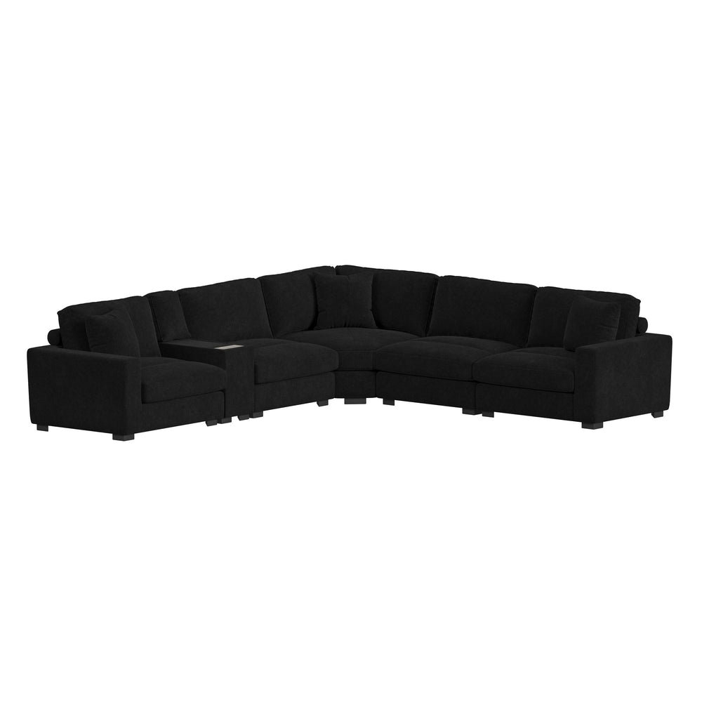 Cuddle-Cloud-6Piece-Sectional-Black-Angled_CUDDLE001