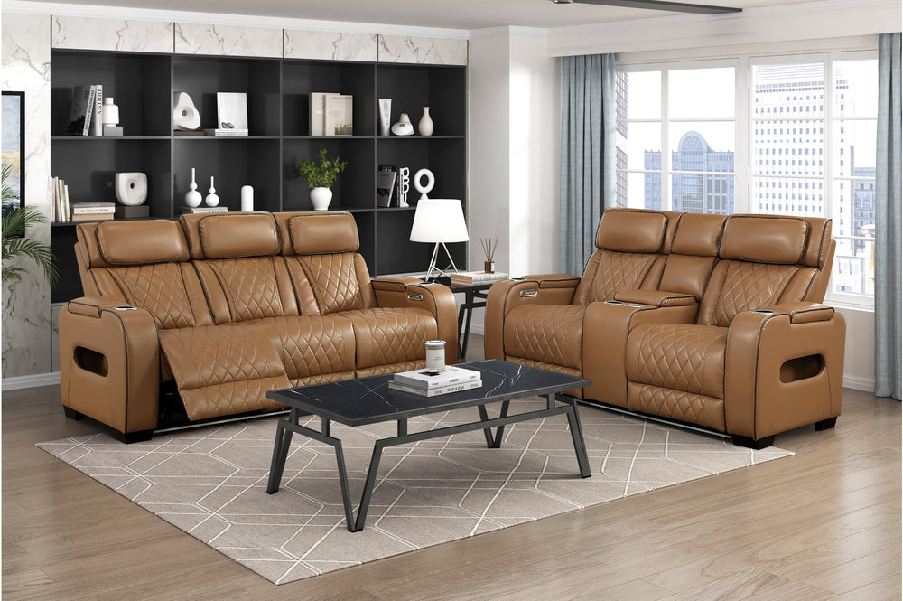 Gallington_2_Pwr_Sofa_Cnsl_LS_in_Brn_Styled_FAIRWAY00