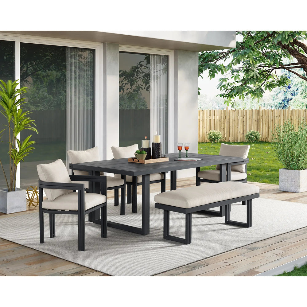 Playa6PCStandardHeightDiningSetInBlackTableFourChairsAndBench_Lifestyle_PLAYA0011